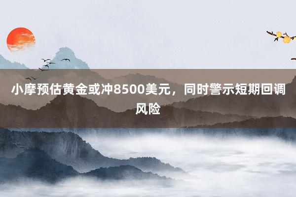 小摩预估黄金或冲8500美元,同时警示短期回调风险