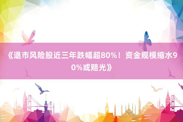 《退市风险股近三年跌幅超80%!资金规模缩水90%或赔光》