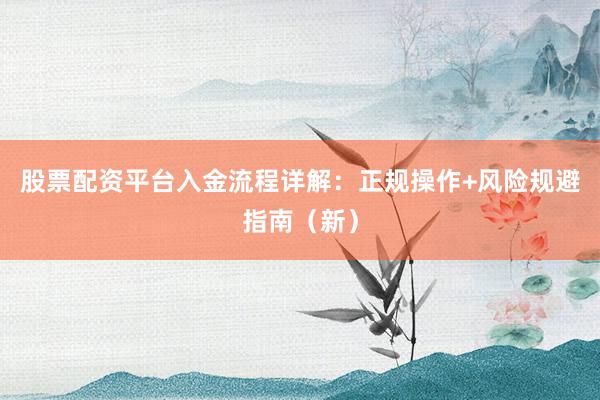 股票配资平台入金流程详解：正规操作+风险规避指南（新）