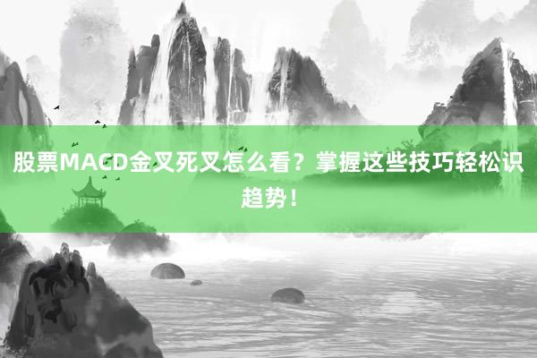 股票MACD金叉死叉怎么看？掌握这些技巧轻松识趋势！